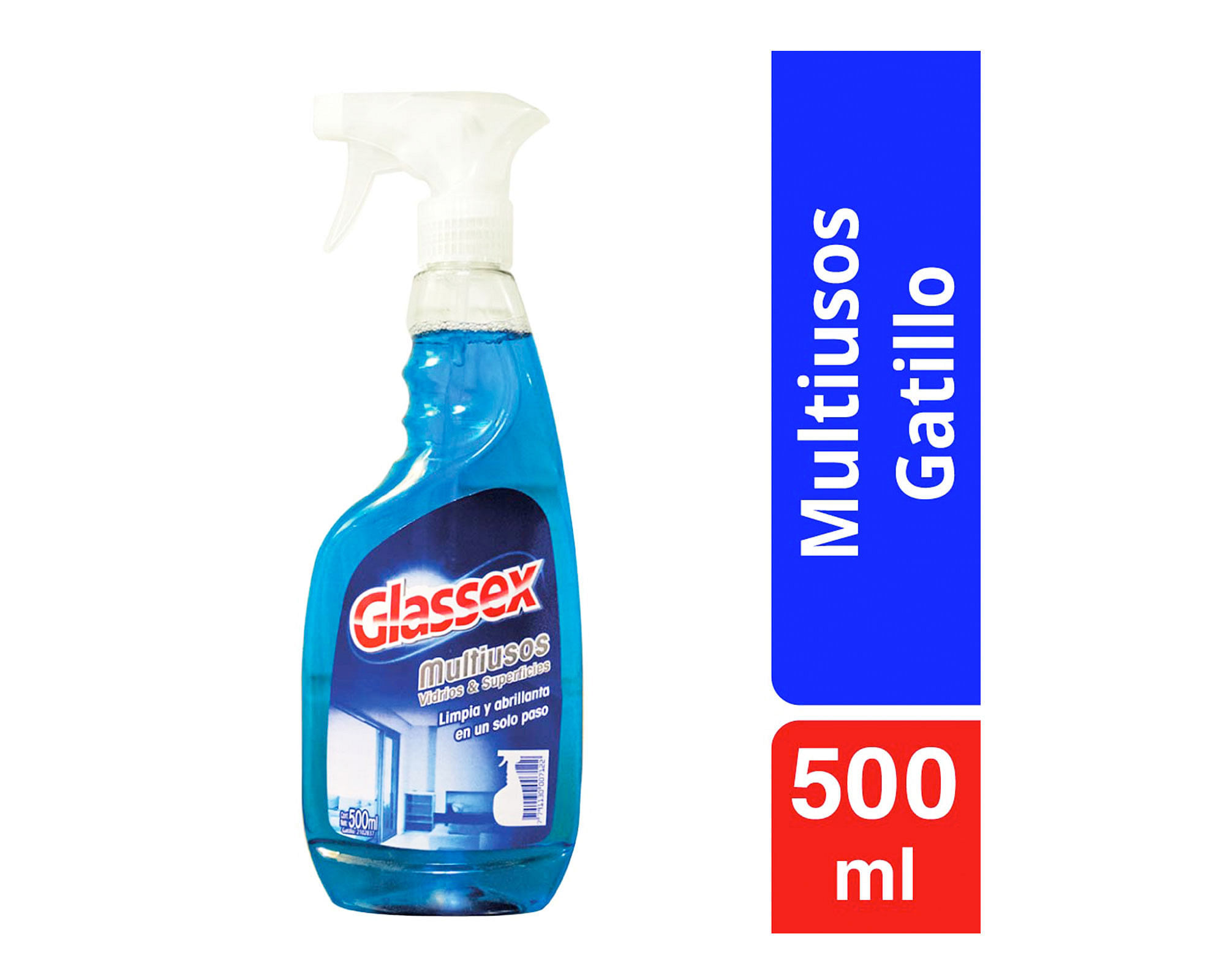 Limpiador multiuso con gatillo 500 ml Glassex