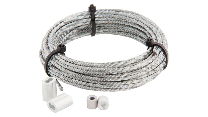 Mejorar Perjudicial Visualizar Cable acero 10m 3/32/1/8 + fc + pvc + abrazadera tubular Imporper easy.cl