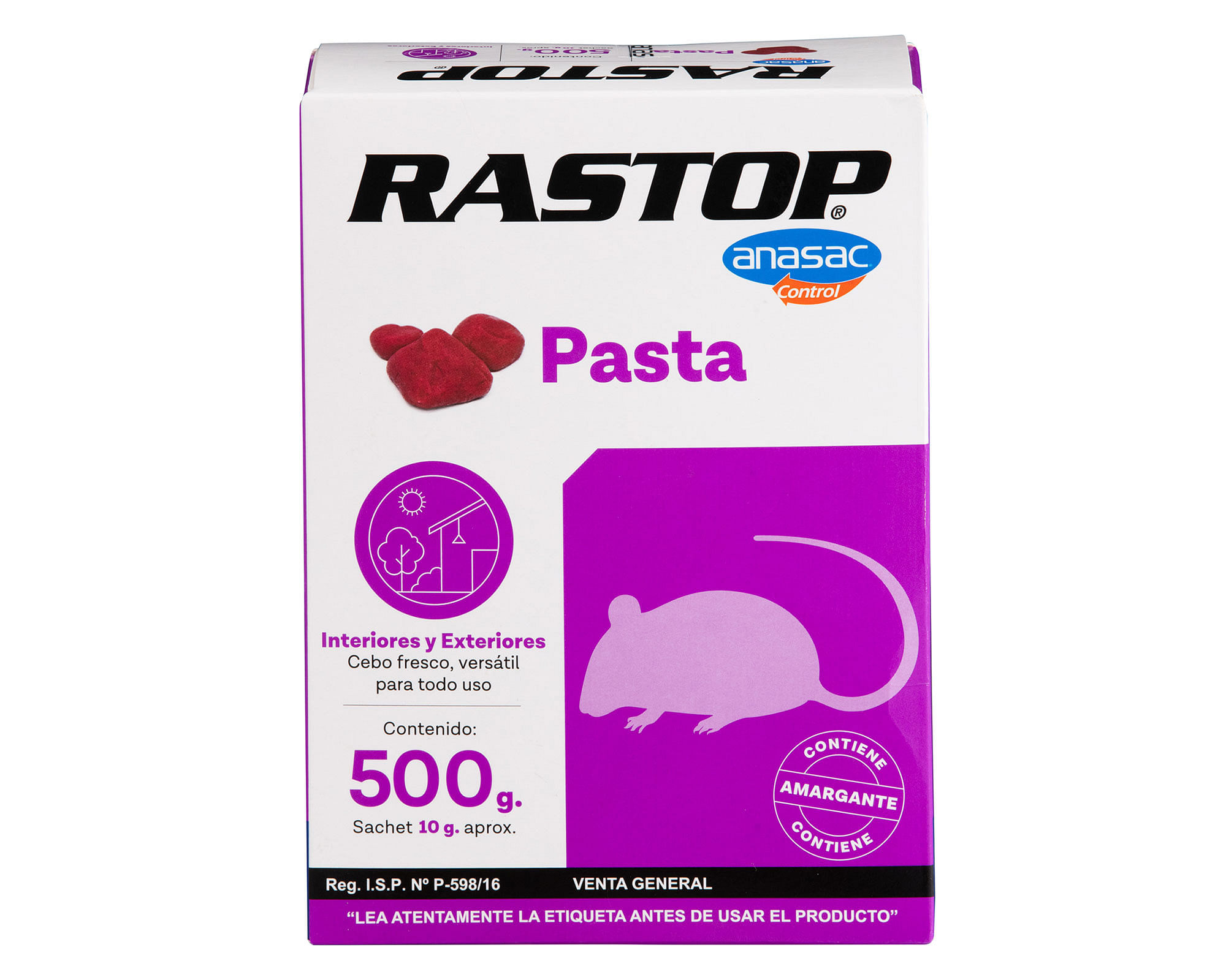 Raticida en pasta Rastop 150 gr Anasac