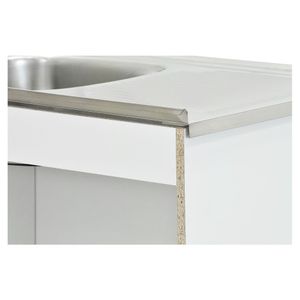 Mueble base lavaplatos ED 3 puertas 1 cajón blanco Mobikit