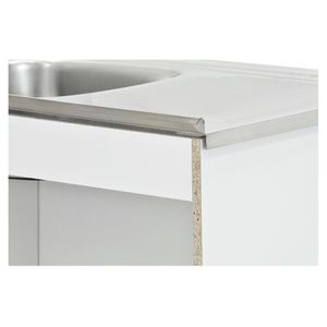 Mueble base lavaplatos EI 3 puertas 1 cajón blanco Mobikit