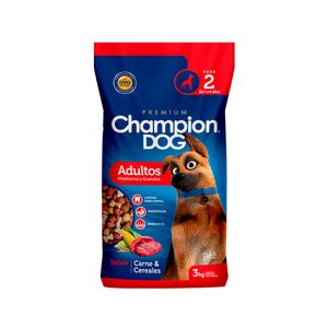 Alimento perro 3 kg carne y cereales champion dog