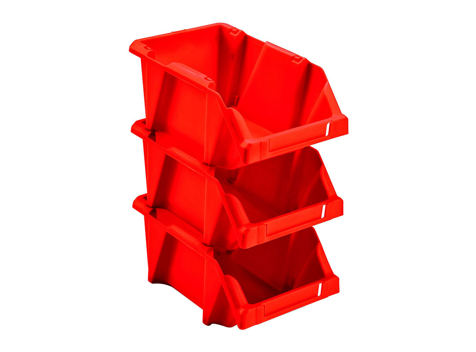 Caja organizadora apilable N10 rojo Reyplast