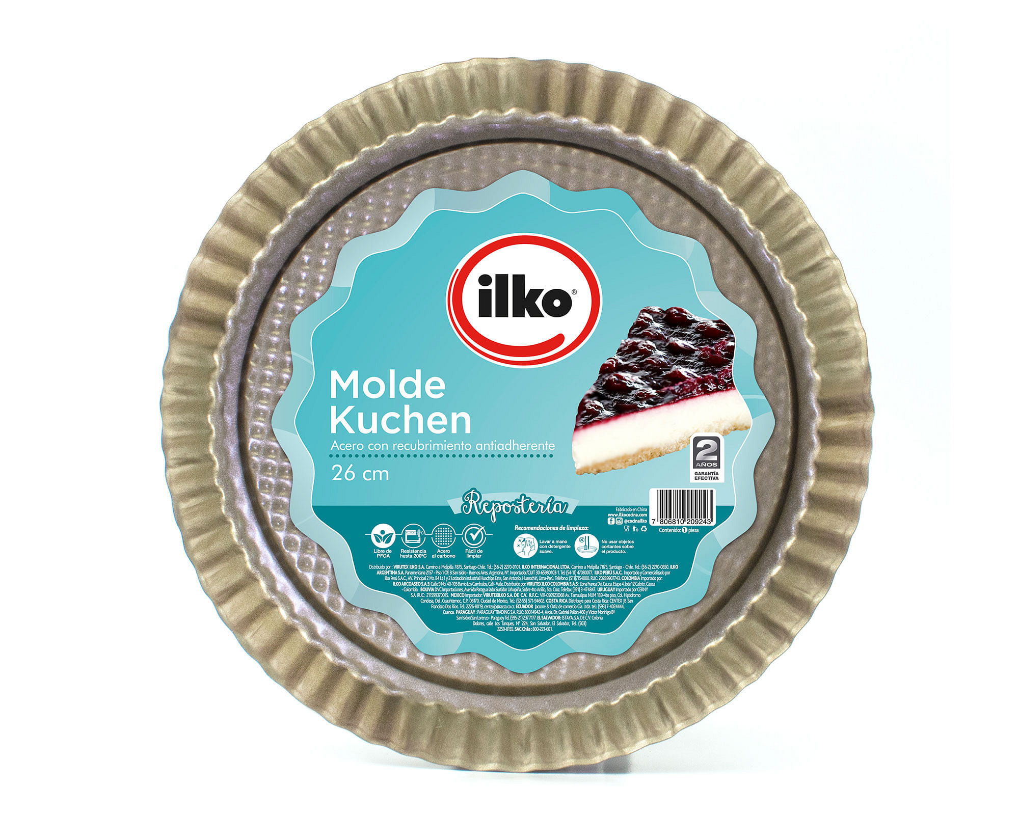 Molde Rectangular 25cm Easy Clean Ilko