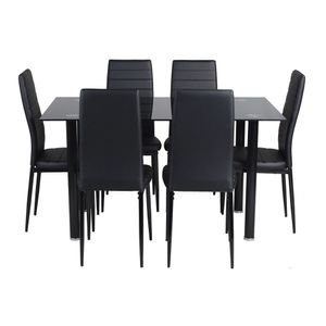 Comedor 6 sillas negro M+Design