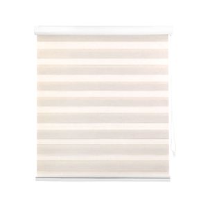 Cortina roller zebra 140x165 cm textura beige Cotidiana