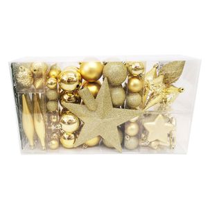 Set decoración navidad dorado 104 piezas M+Design