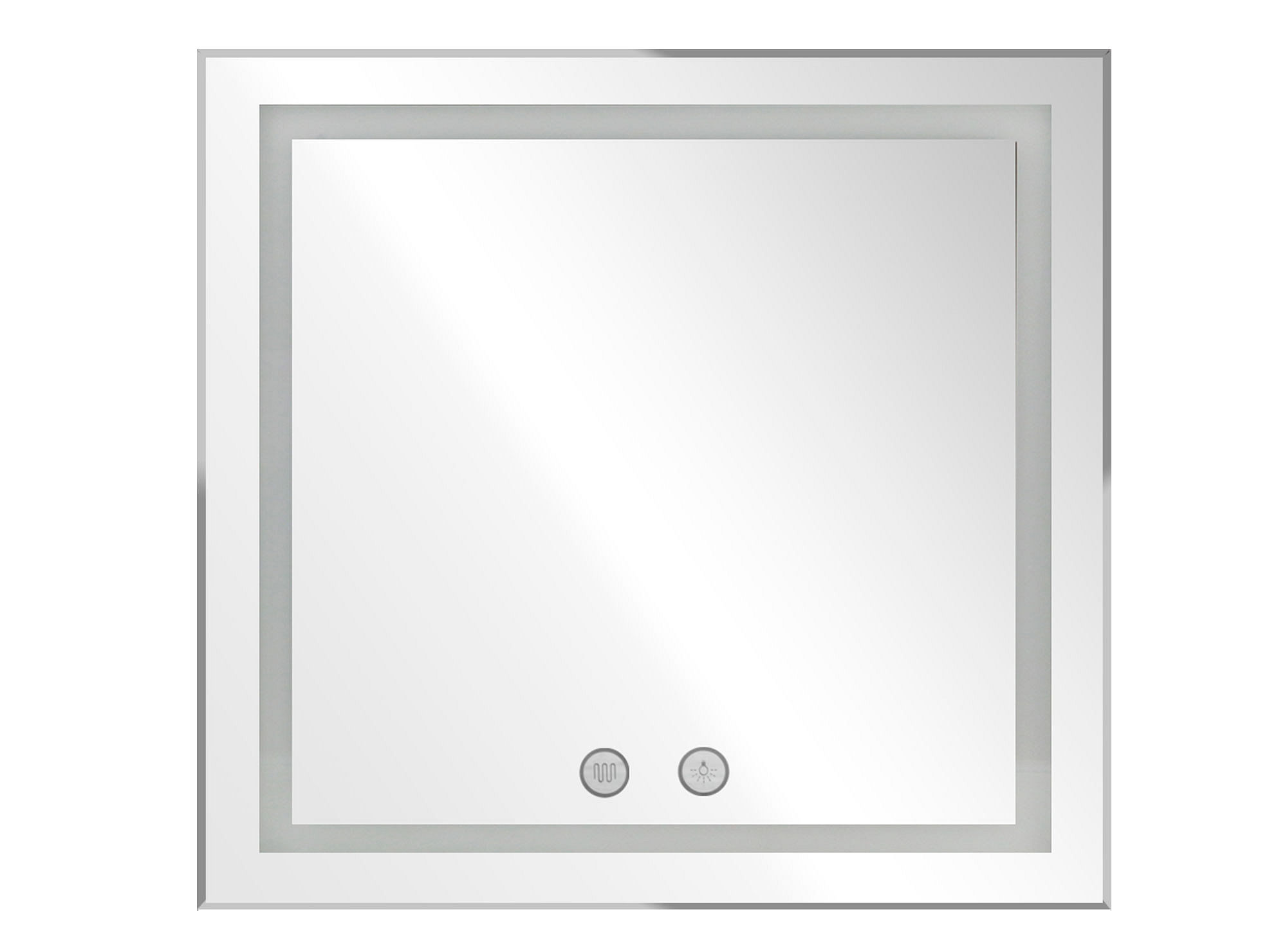 Espejo LED 80x80 cm Square frame Vessanti