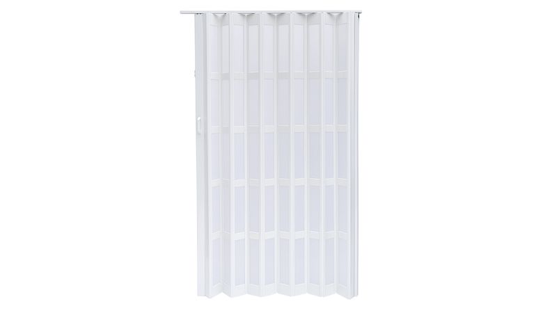 Puerta Plegable PVC 90x200 cm blanca con ventana Baldara