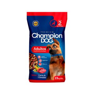Alimento perro 15 kg carne y cereales Champion Dog