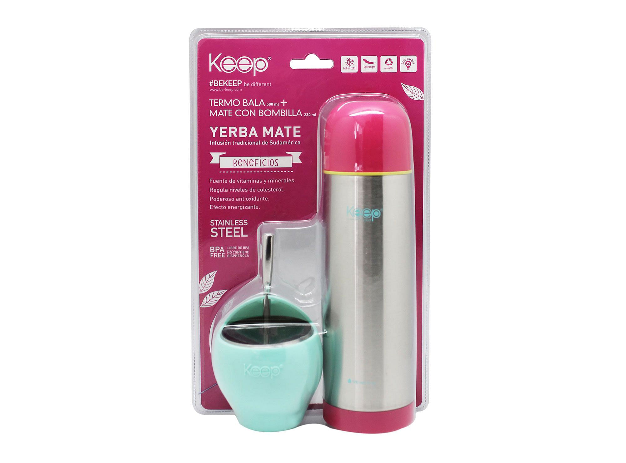 Set Termo Bala + Termo Mate Negro – Cafes del Sur