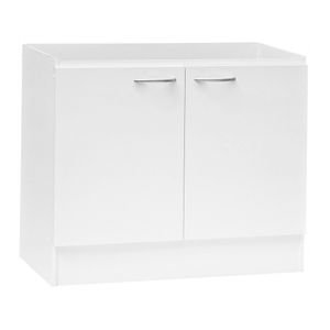 Mueble base lavaplatos 98,5 cm 2 puertas Basic blanco Mobikit
