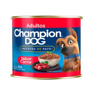 Alimento húmedo perro 315 gr carne Champion Dog