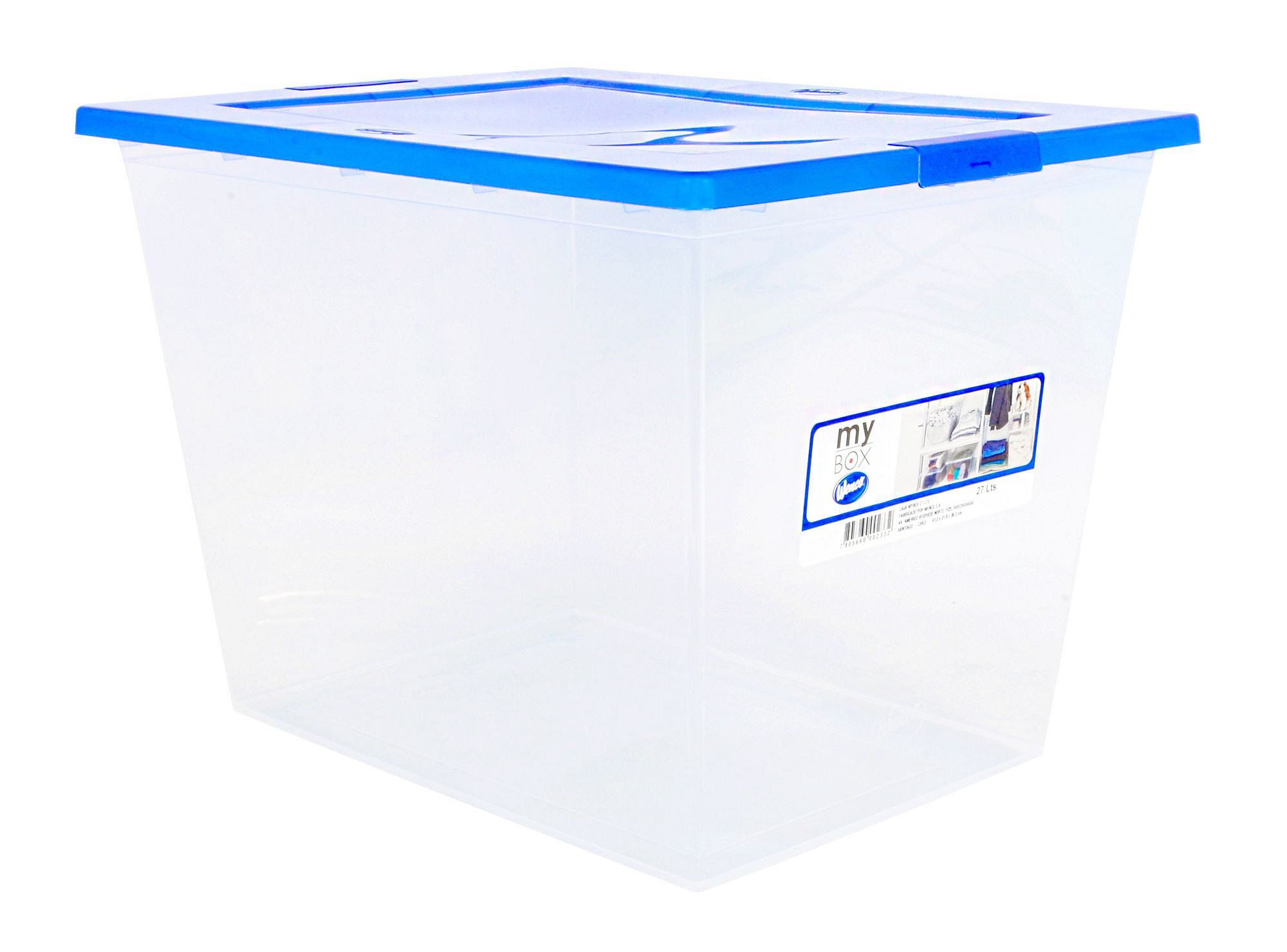 Caja organizadora 10 litros 38x26x13 cm azul