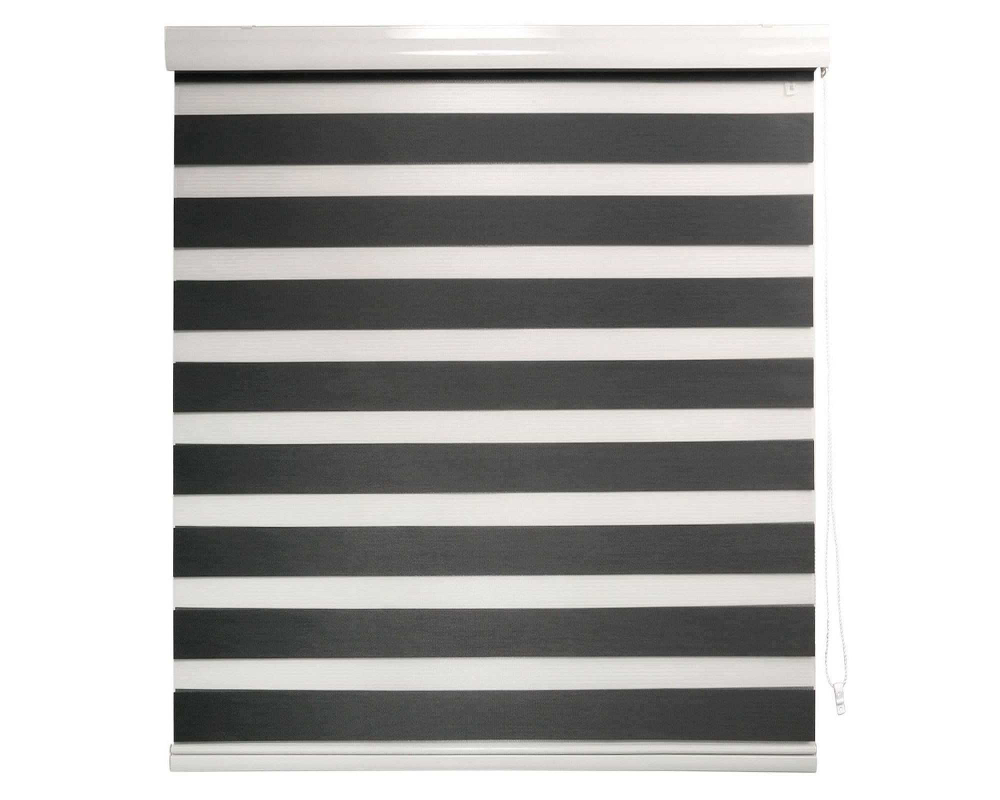 Cortina roller zebra 150x250 cm gris oscuro Cotidiana