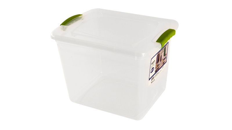 Caja organizadora 28 litros transparente Wenco easy.cl