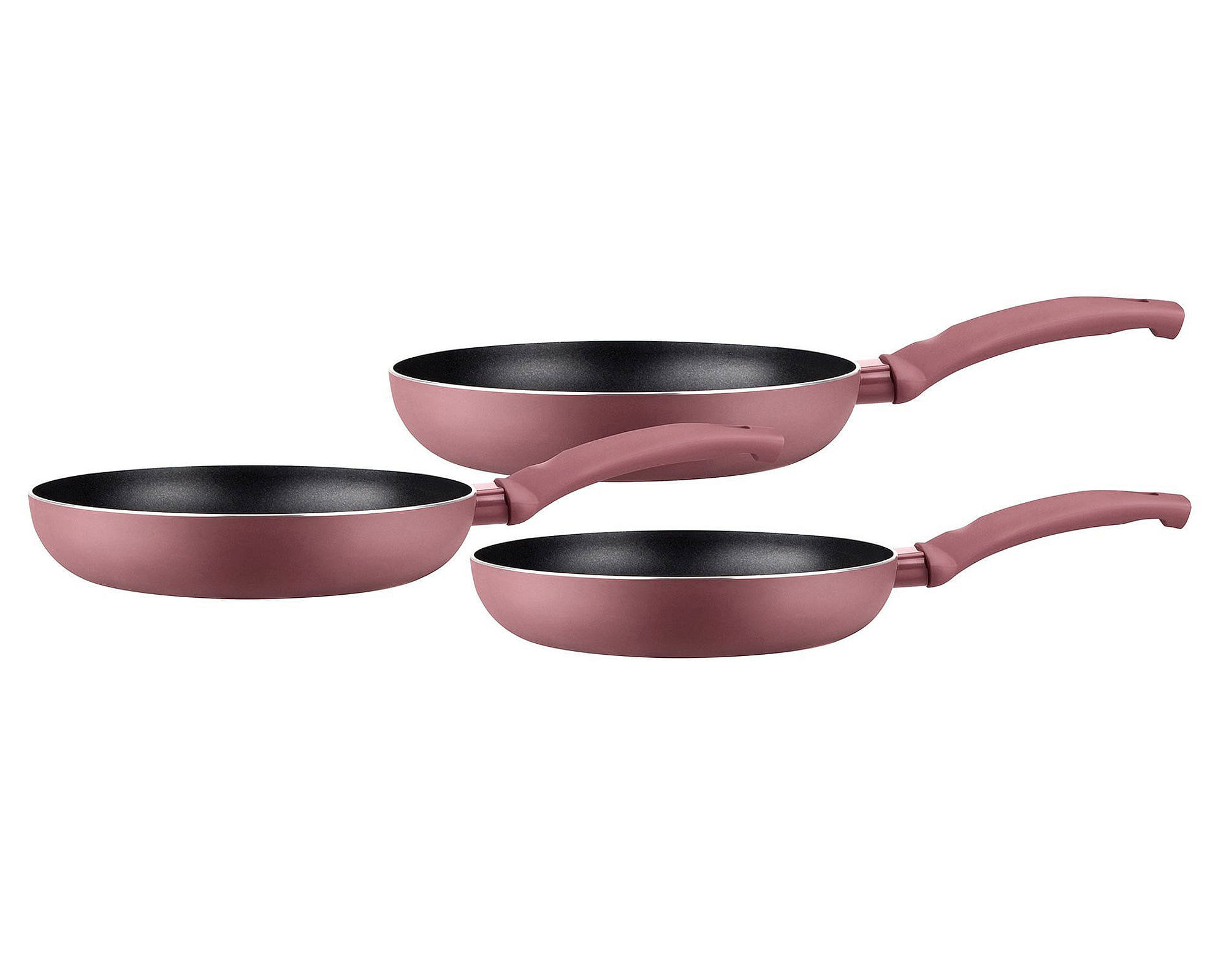 Potted Pans Juego de sartenes antiadherentes – 3 piezas de inducción  inferior de desayuno de granito clásico – 8 pulgadas, 9.5 pulgadas, 11  pulgadas