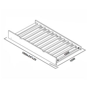 Camarote + cama auxiliar 1,5 plazas Nirvana gris Decocasa