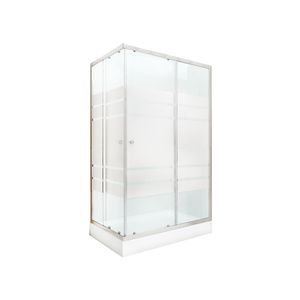 Shower 120x200x80 cm franjas transparente Vessanti