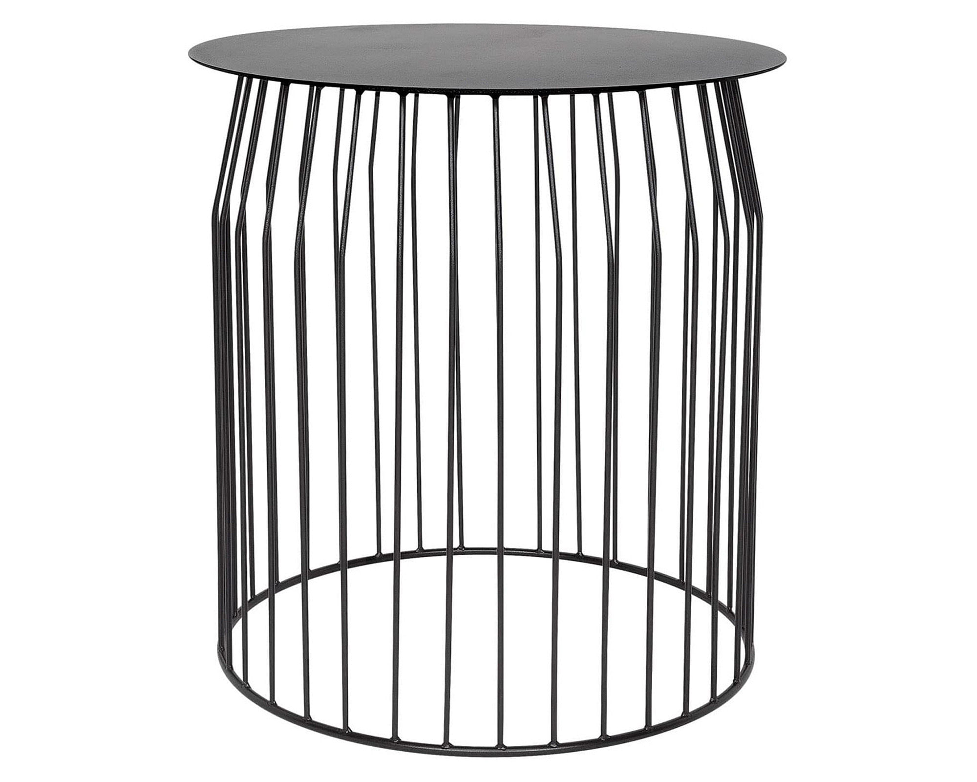 Mesa lateral 48 cm Wire negro Form Design