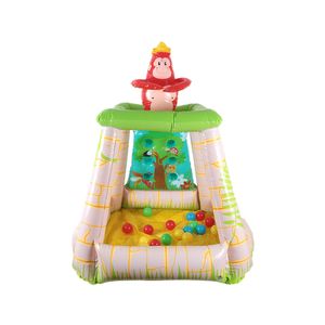 Juego inflable isla + 25 pelotas colores Jungletime Bestway