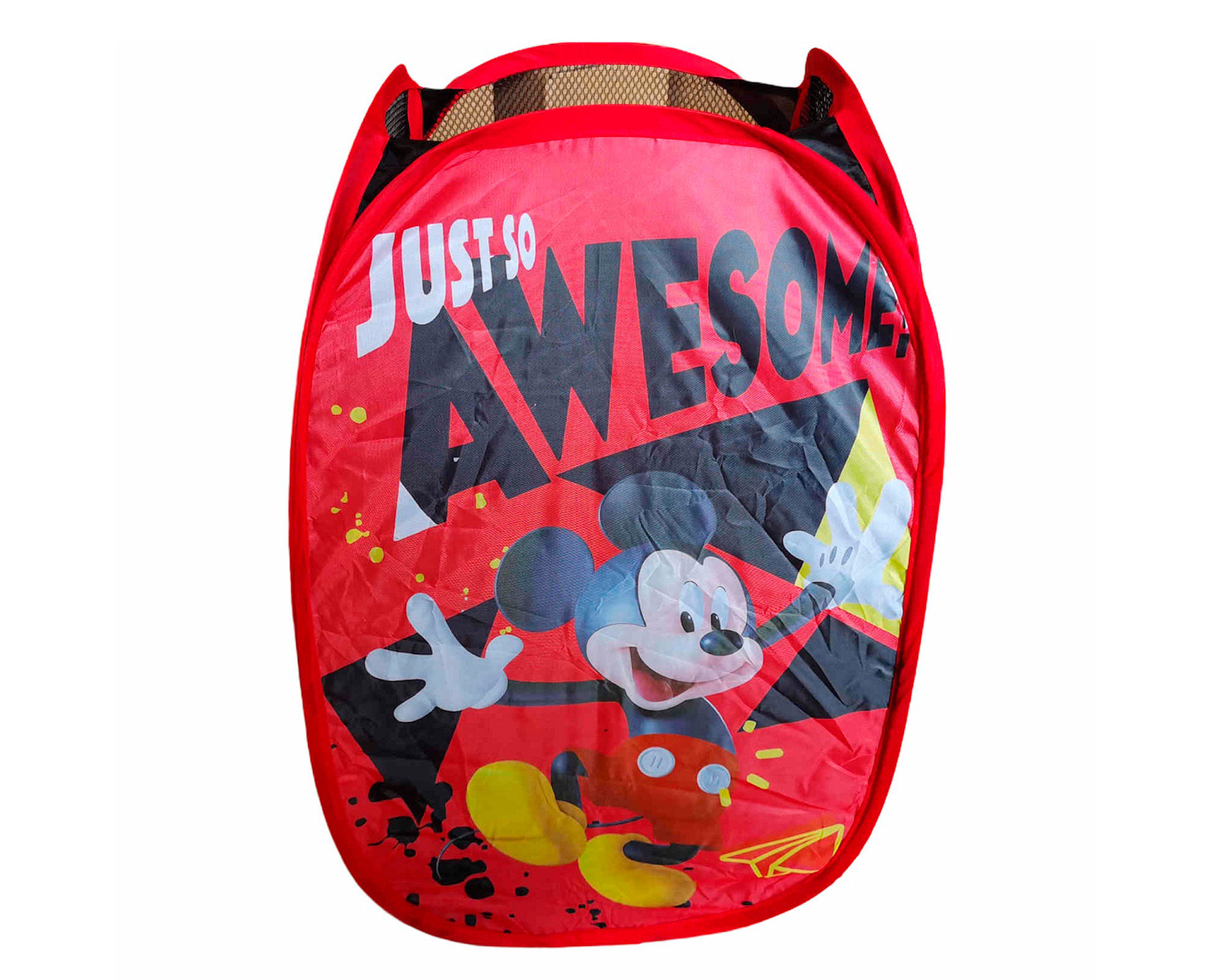 Canasto ropa Mickey rojo Disney.