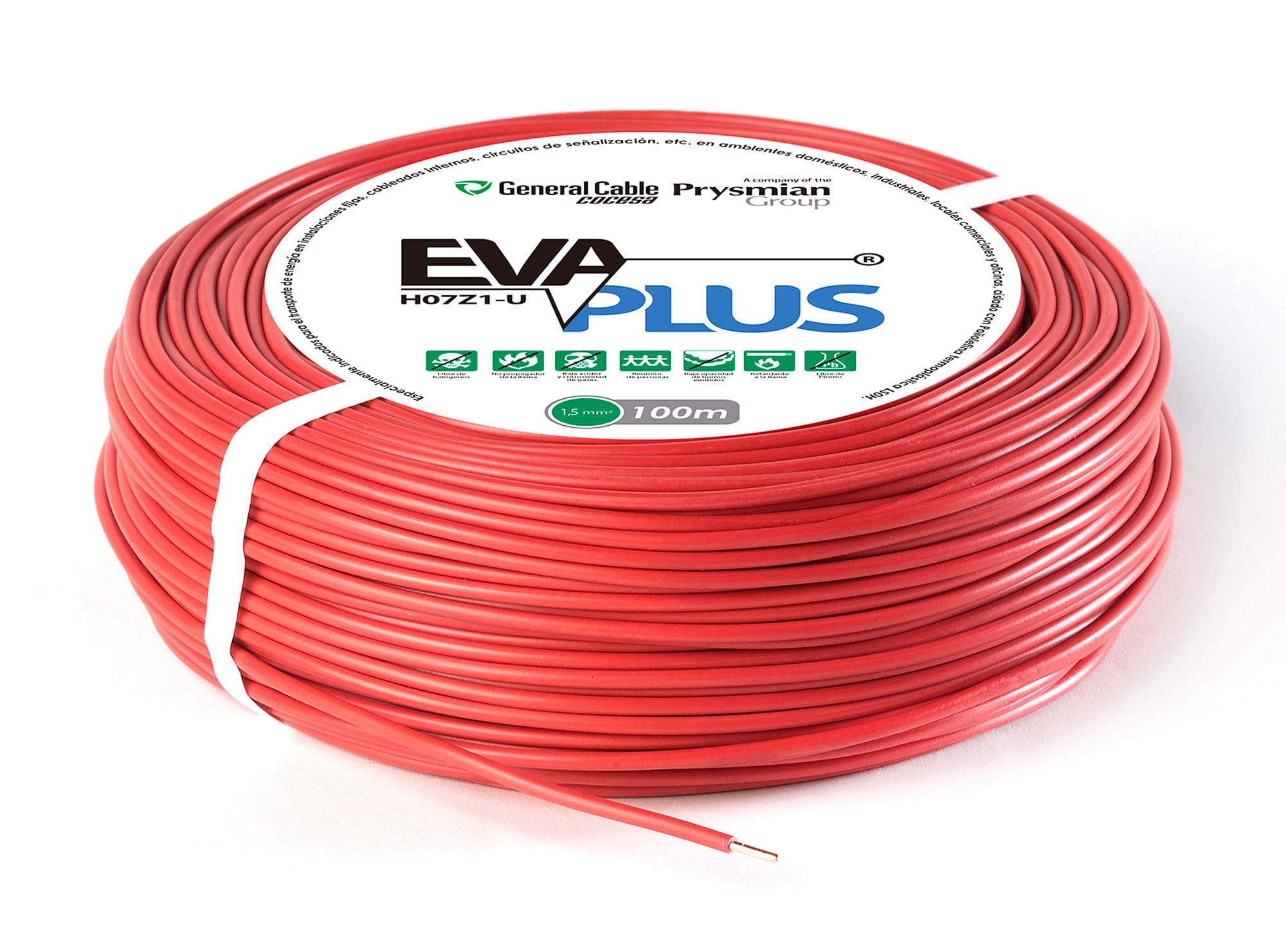 club habilitar manguera Cable EVA plus 2,5 mm 100 m H07Z1-U rojo Cocesa. easy.cl