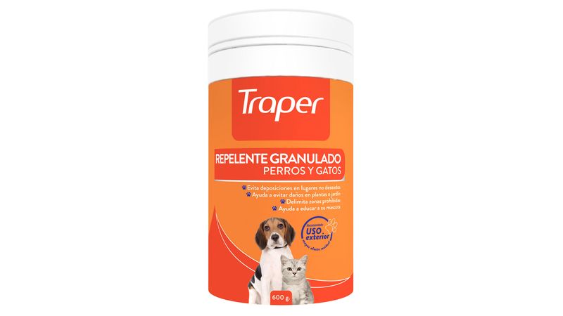 Traper Repelente para Perros y Gatos Granulado 600gr   Alimentos  y accesorios para perros y gatos
