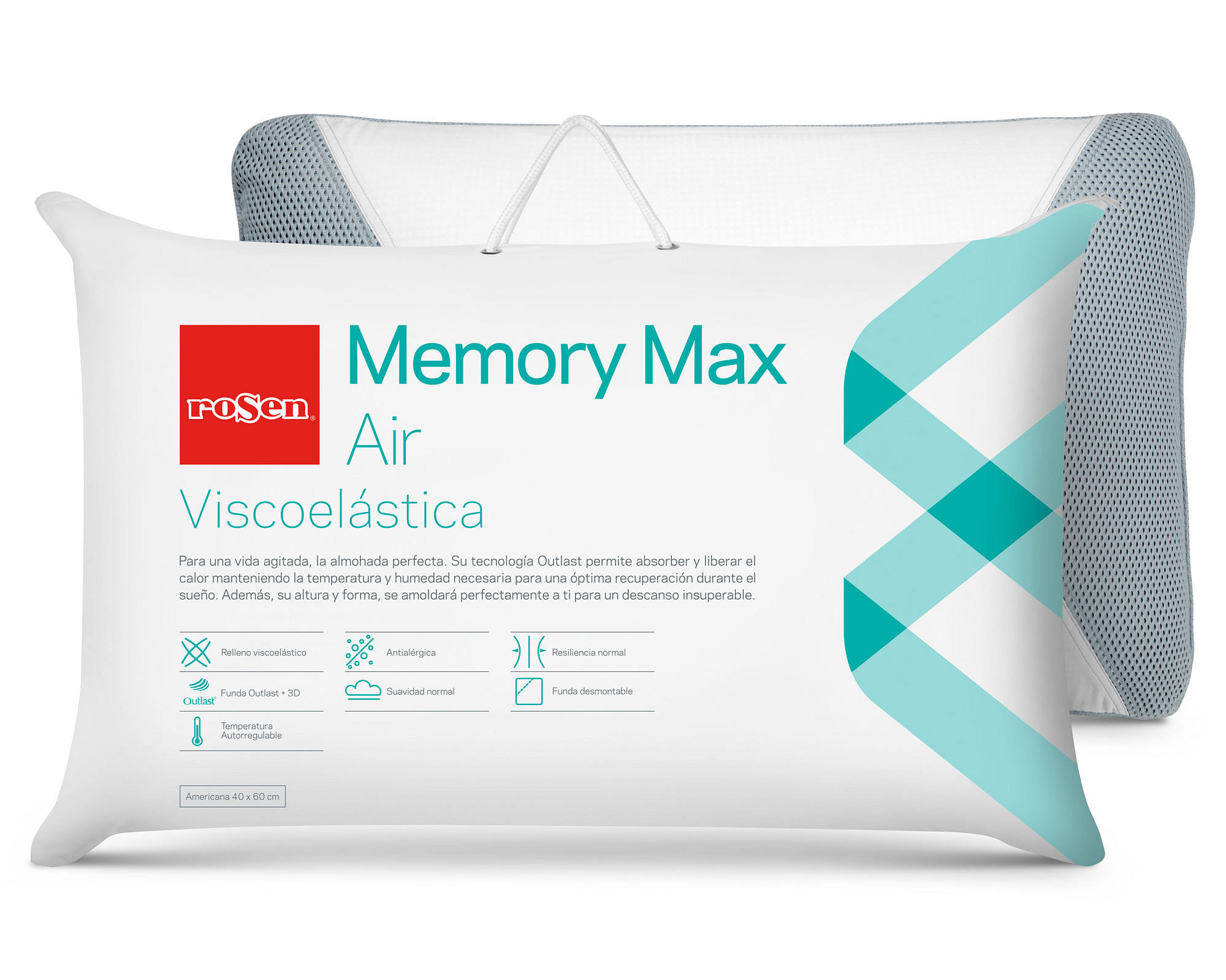 Almohada viscoelástica Soft Memory Premium Cloen 105 cm
