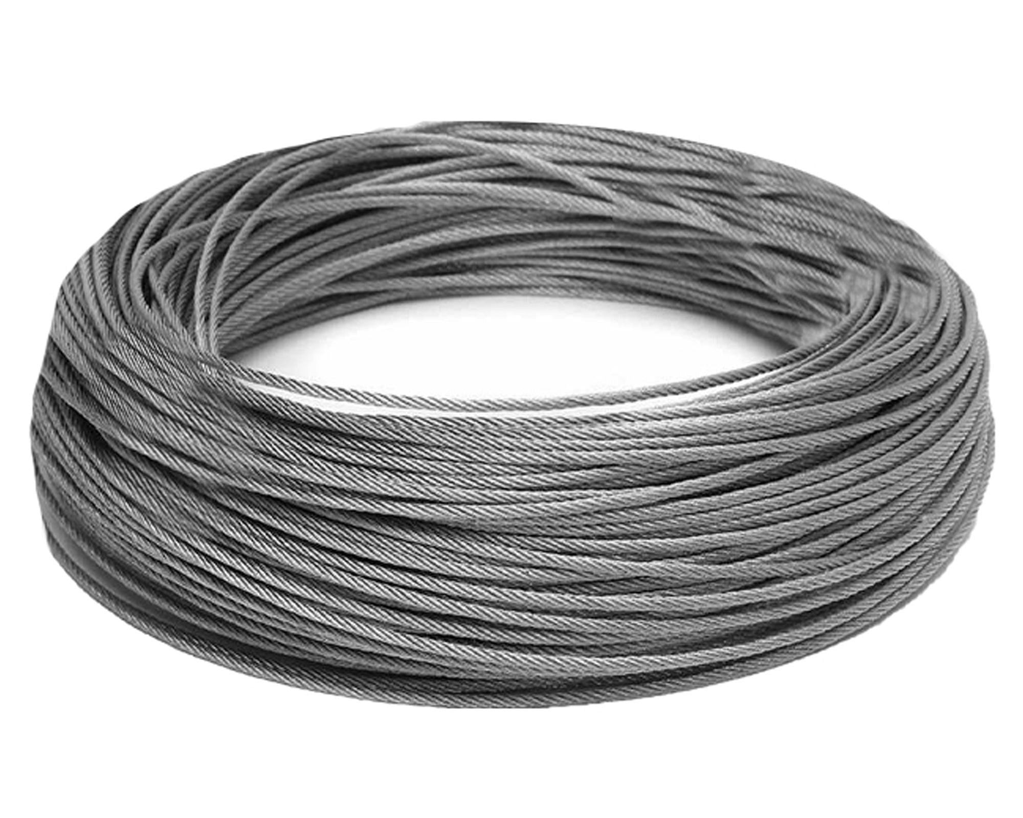 Cable acero 4,76 mm x 1 m + FC + PVC 1/8 - 3/16'' Imporper