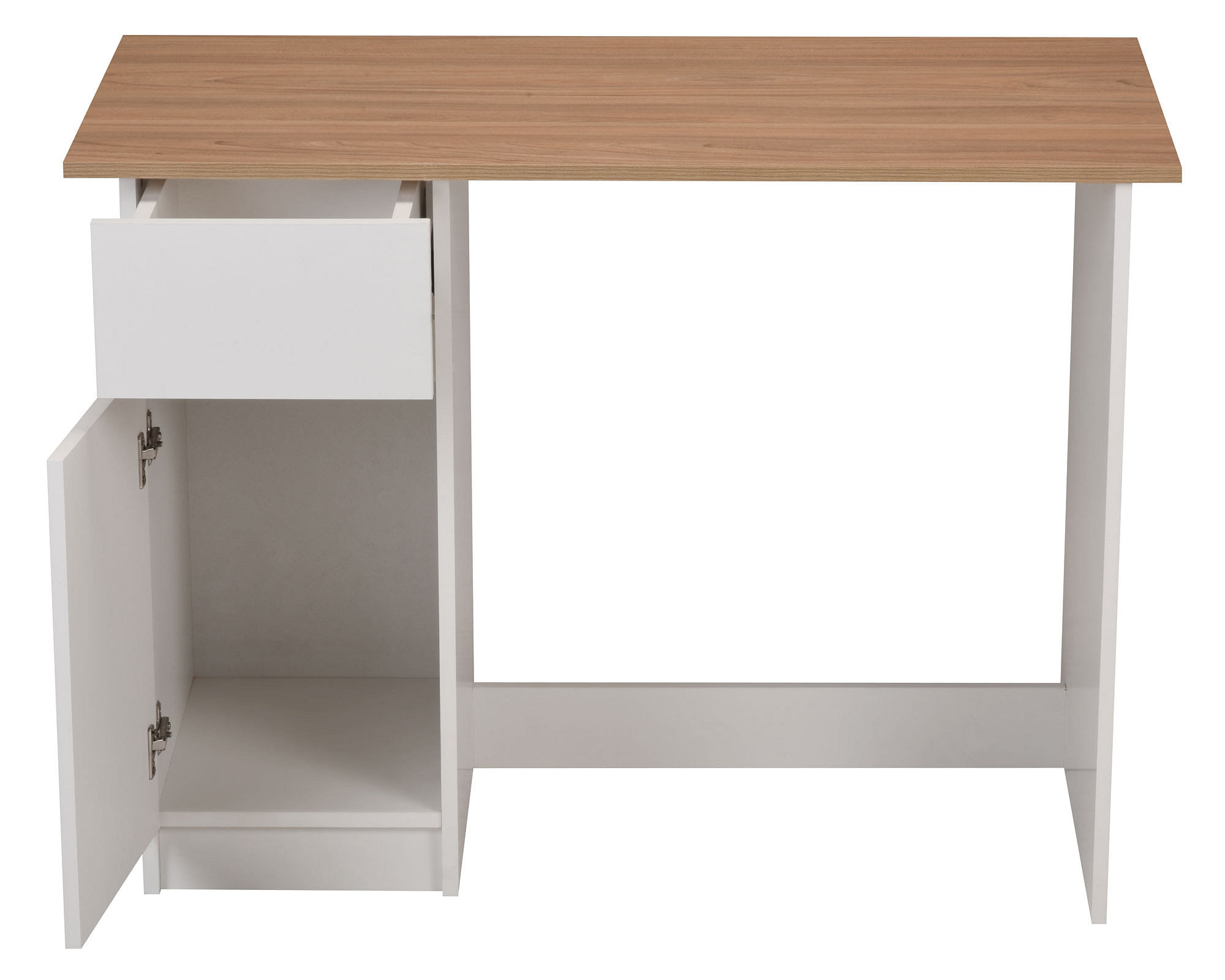 Mesa de escritorio Cala 1 puerta+1 cajón+1 módulo blanco artik 75x108x50 cm