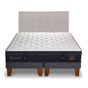 Cama europea 2 plazas Súper premium base dividida + respaldo Tigris Cic