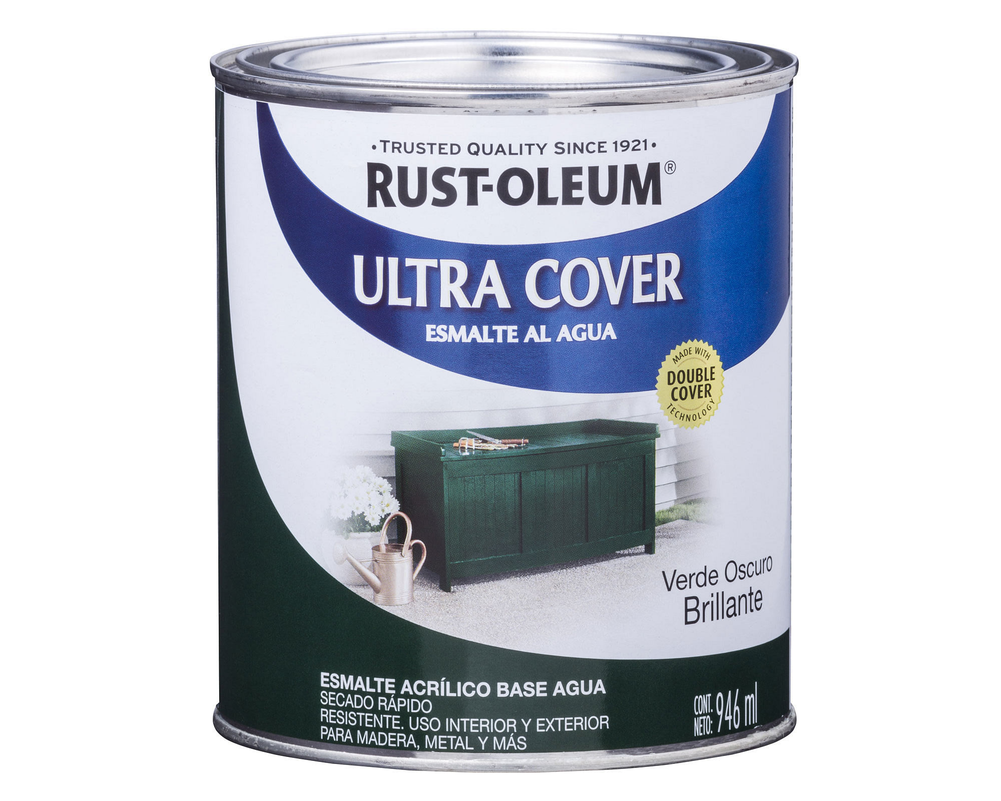 Esmalte al agua 946 ml Ultra cover verde oscuro brillante Rust-Oleum