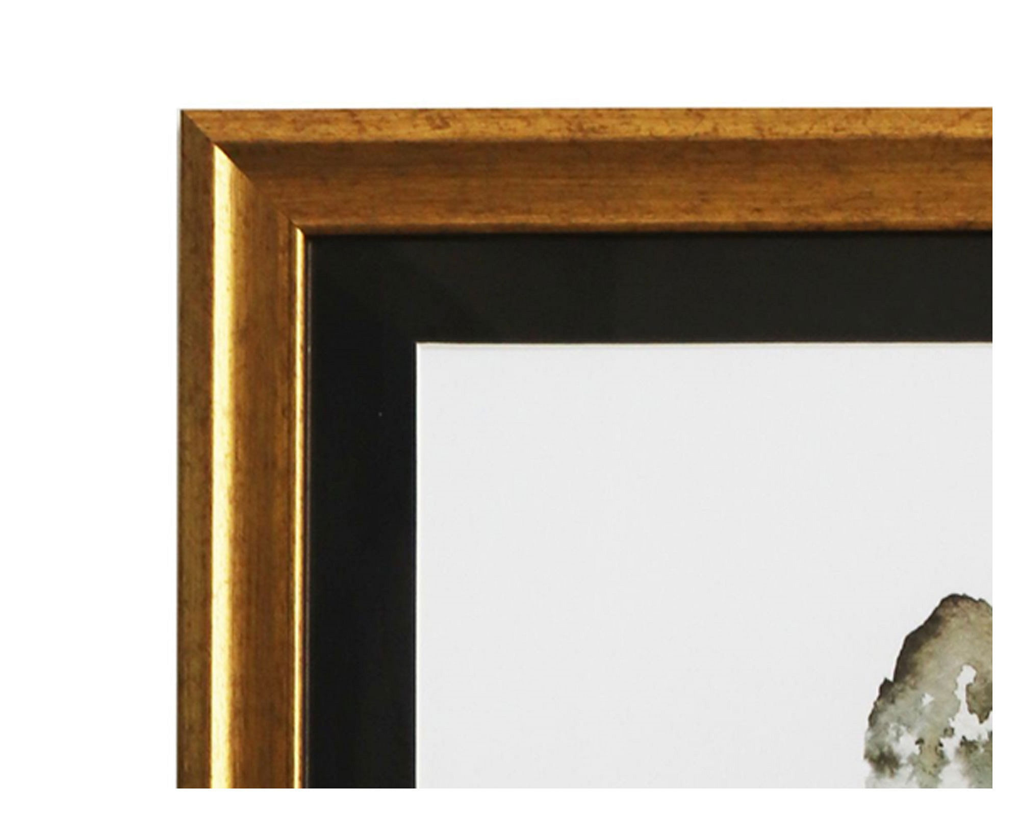 Set 3 cuadros 40x50 cm marco paspartu de espejo plumas, Sodimac Chile en  2023
