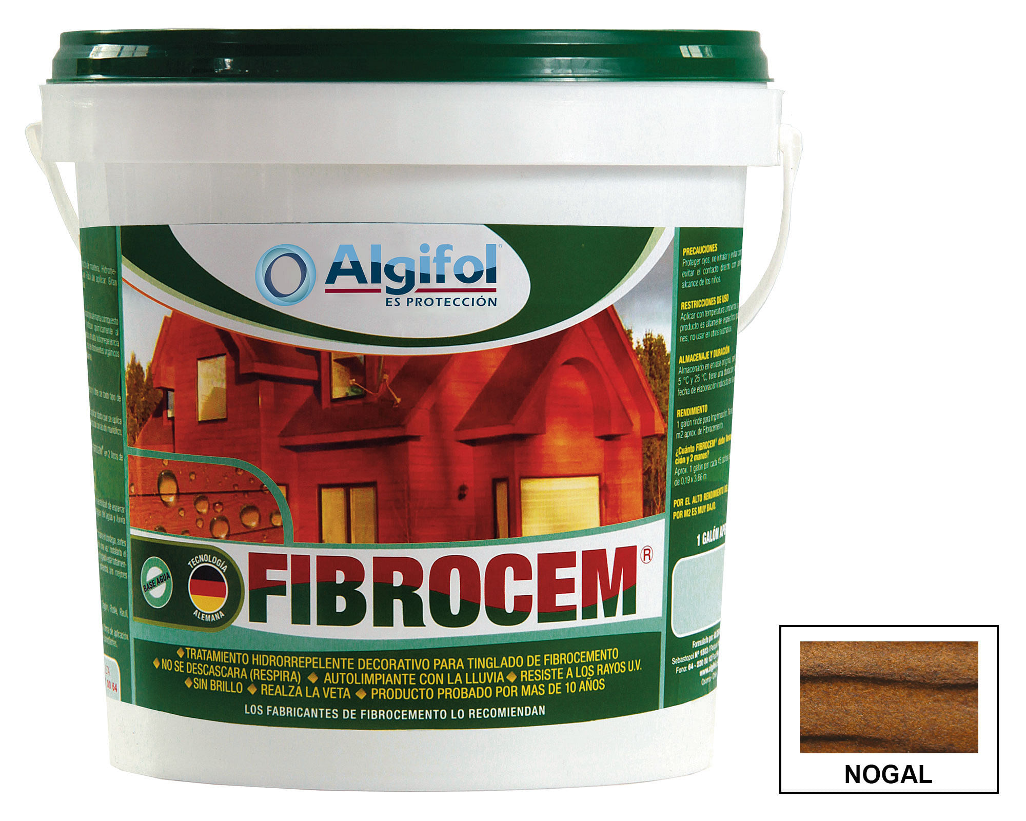 Pintura para madera color nogal Algifol 3,78 LTS galon