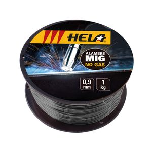 Alambre MIG 0,9 mm 1 kg Flux sin gas Hela
