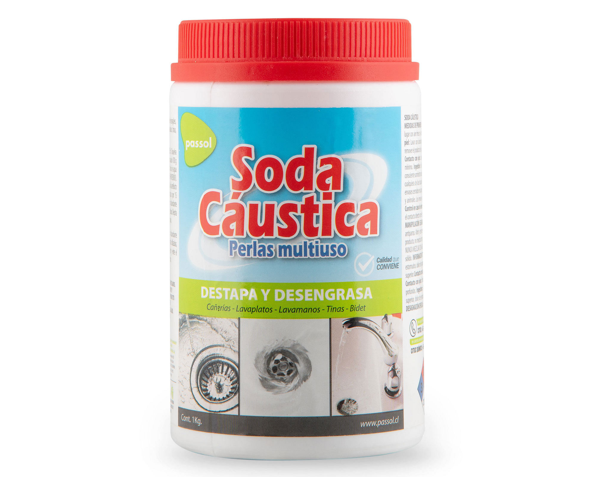 Soda Caustica 1 Kilo