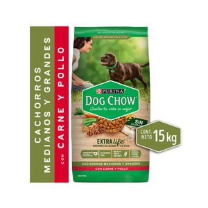 Alimento cachorro 15 kg raza mediana grande Dog Chow