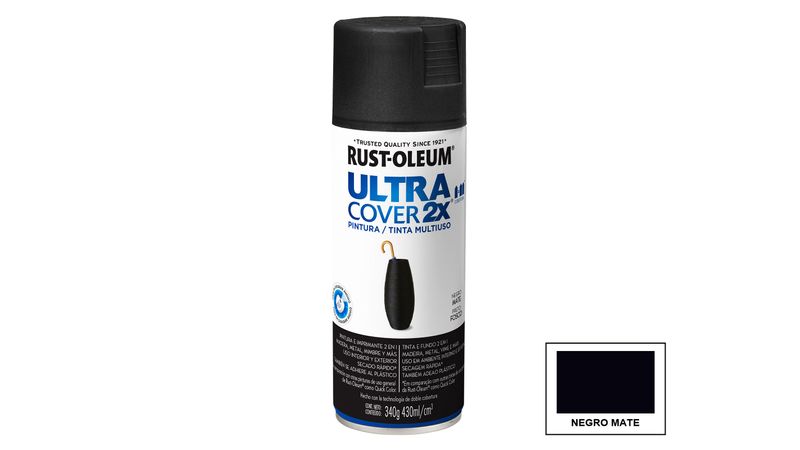 Rust-Oleum Custom Matte Black Lacquer Spray Paint