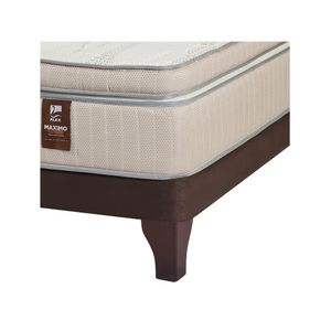 Cama europea 2 plazas Máximo Cobre + Respaldo Design grafito Flex