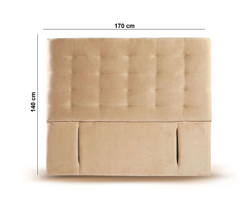 Respaldo 2 Plazas Napoles Tela Beige Latam Home Easycl 7042