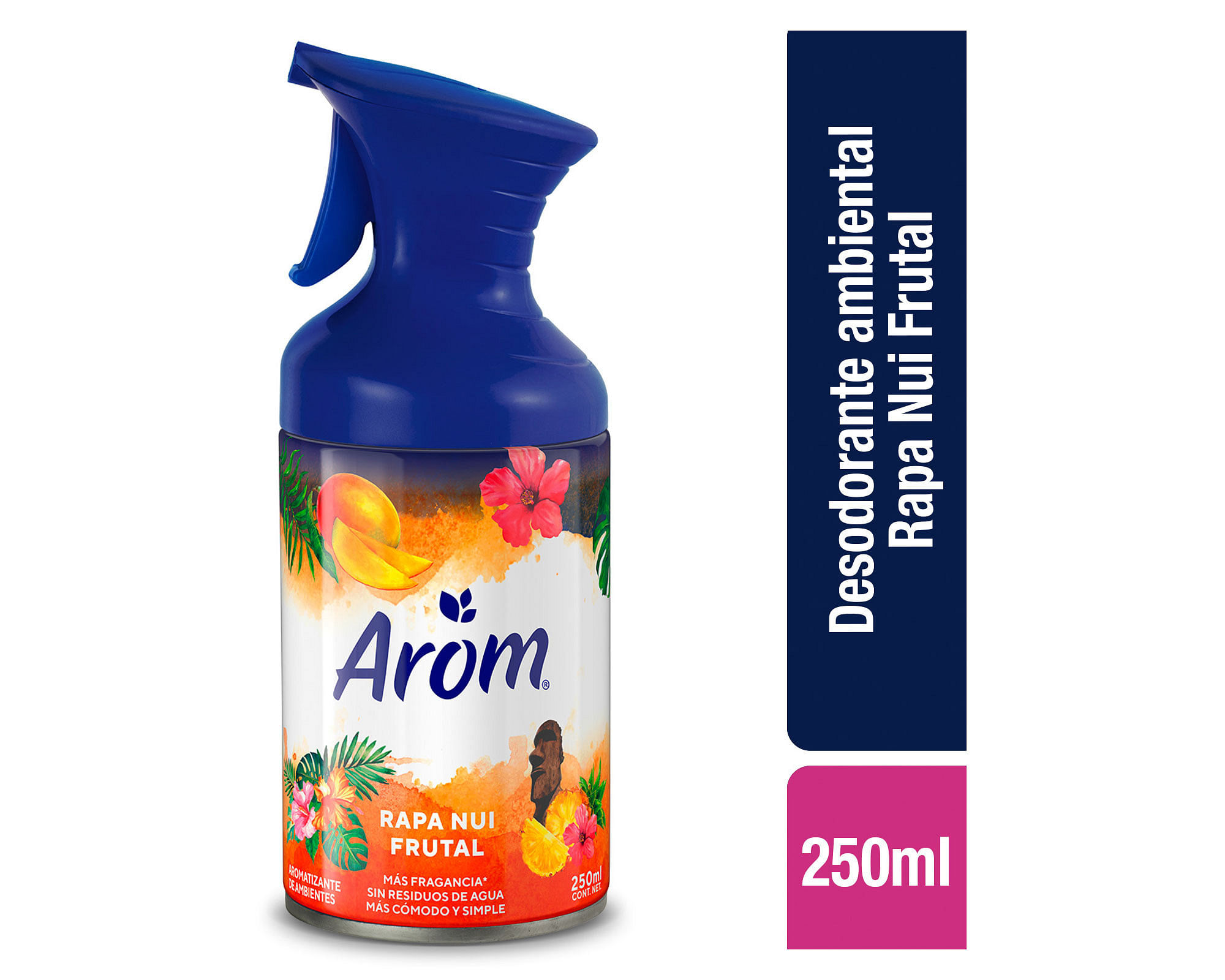 Desodorante ambiental 250 ml rapa nui floral gatillo Arom