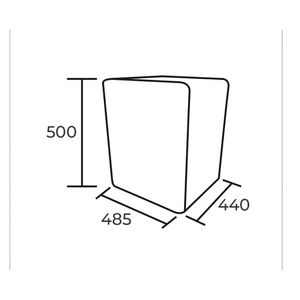 Frigobar retro 48 litros HS-65LB blanco