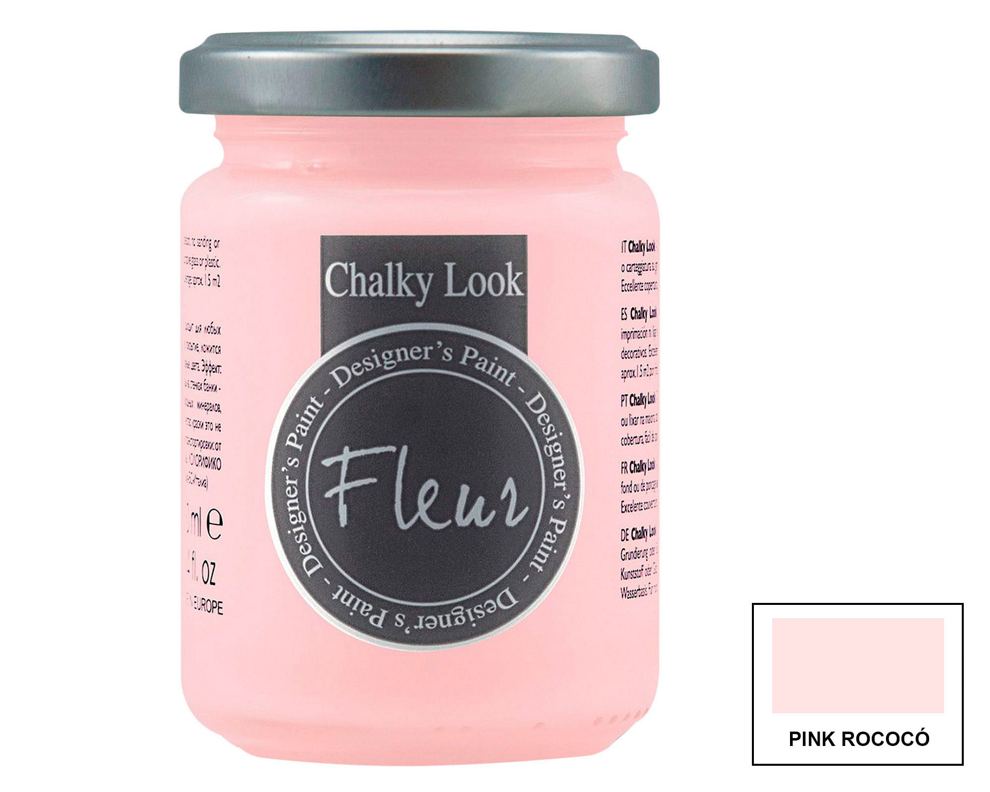 Pintura 130 ml Chalky look pink rococo mate Fleur