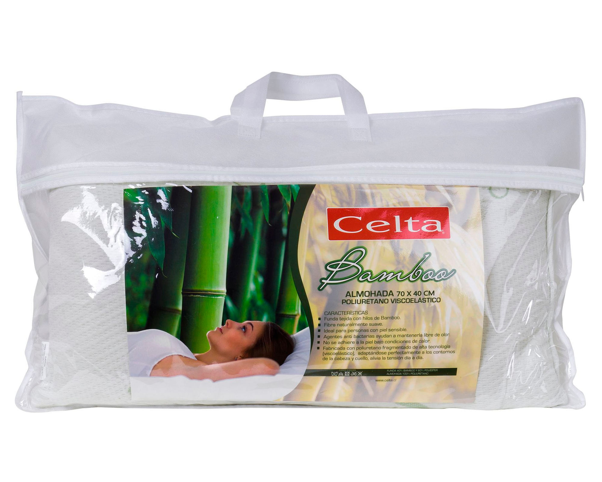 Pack 2 Almohadas Celta Bamboo Classic 40 x 70 cm