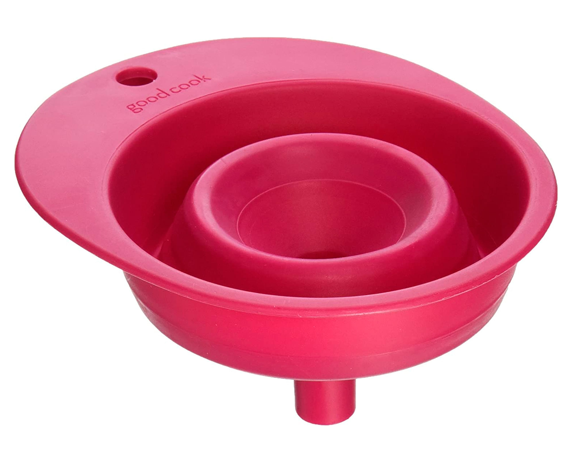 ⭐ Embudo De Silicona Flexible Plegable Funnel Cocina Portable Color Rojo