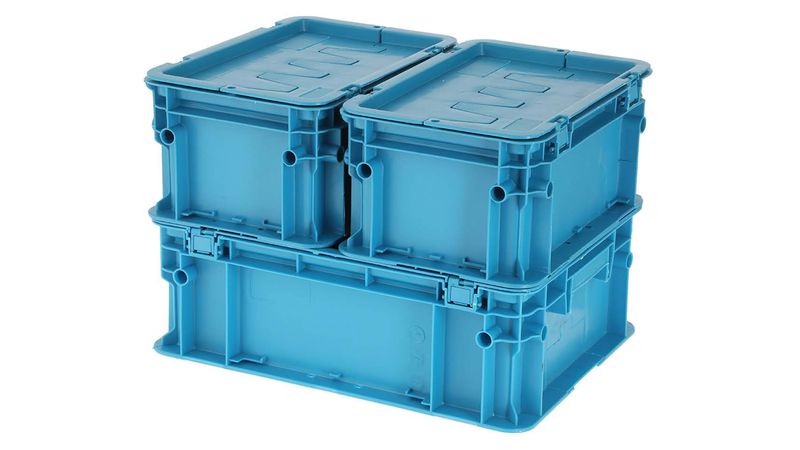 Caja organizadora modular azul 4 piezas