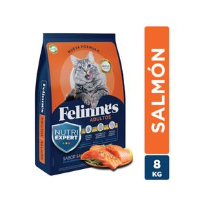 Alimento gato 8 kg salmón Premium Felinnes