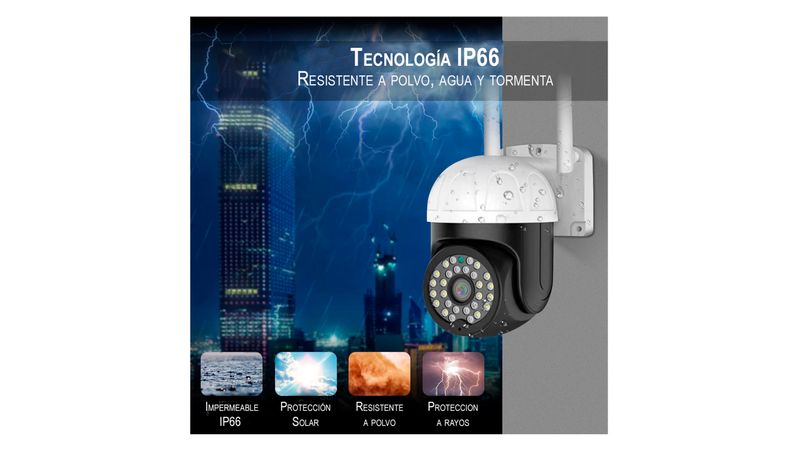 Cámara seguridad exterior IP WIFI Full HD robótica IP750