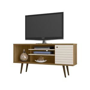 Rack TV 55'' Safira canela/blanco invierno